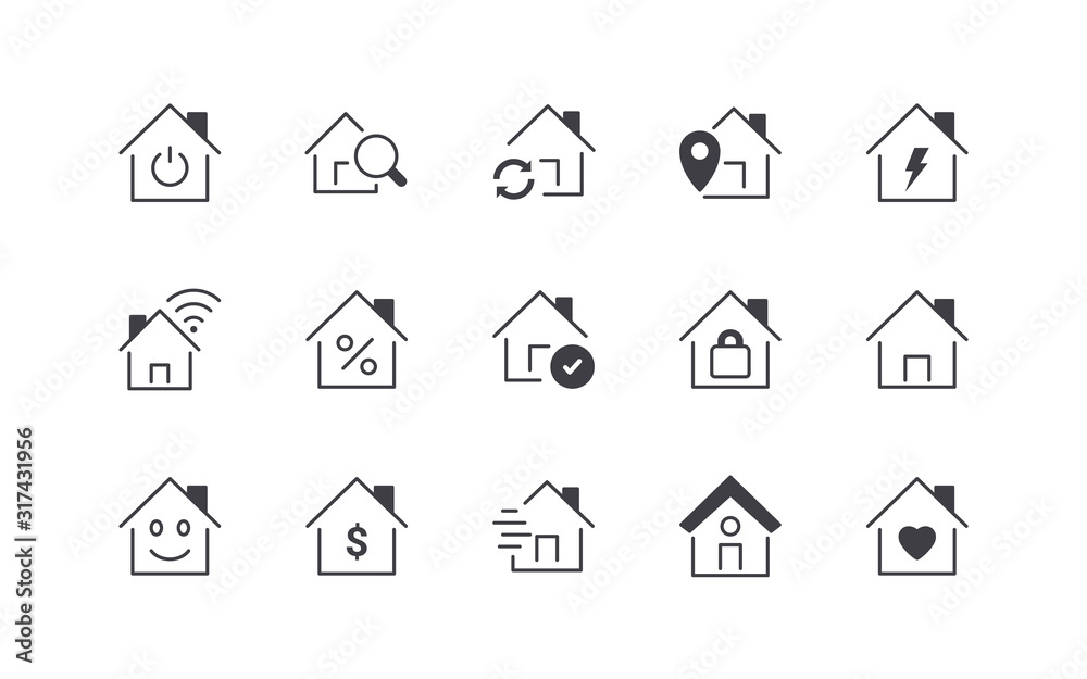 Home Icons Set Home Icons Set