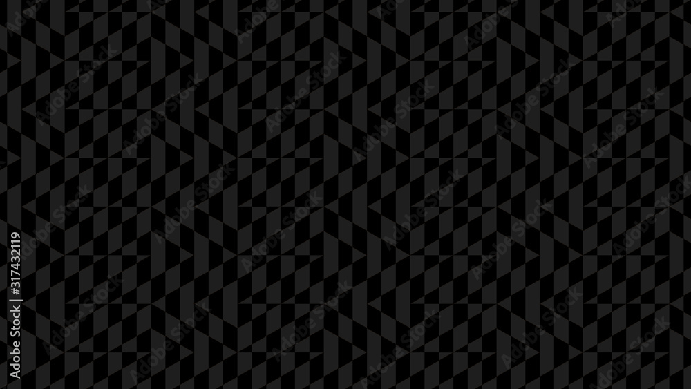 abstract geometric small pattern black on a dark background, seamless texture