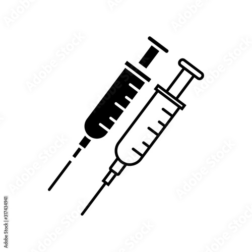 Injection icon vector symbol