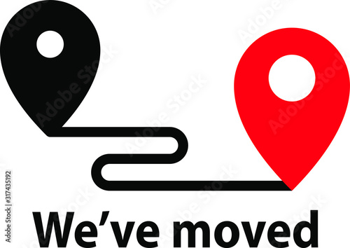 We’ve moved icon, vector
