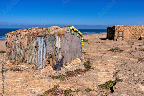 Huts of fishermen