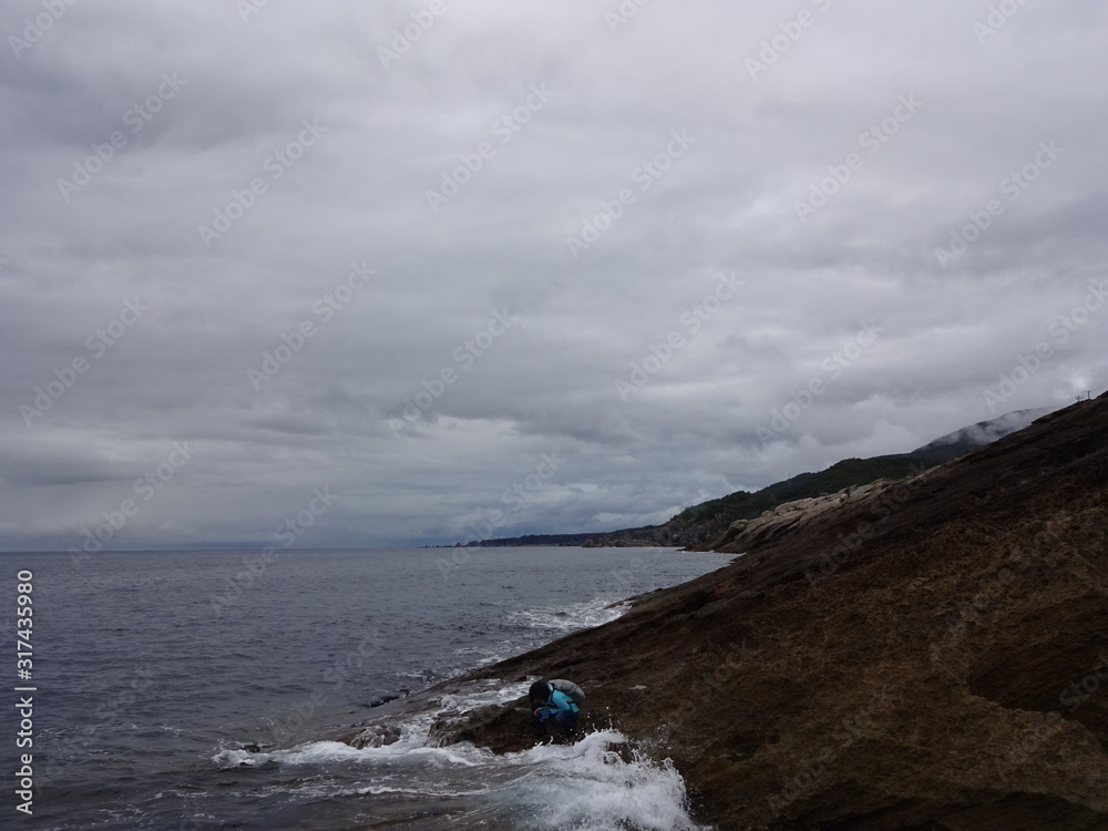 The view of Sea in Sado Island, Japan The view of Sea in Sado Island, Japan