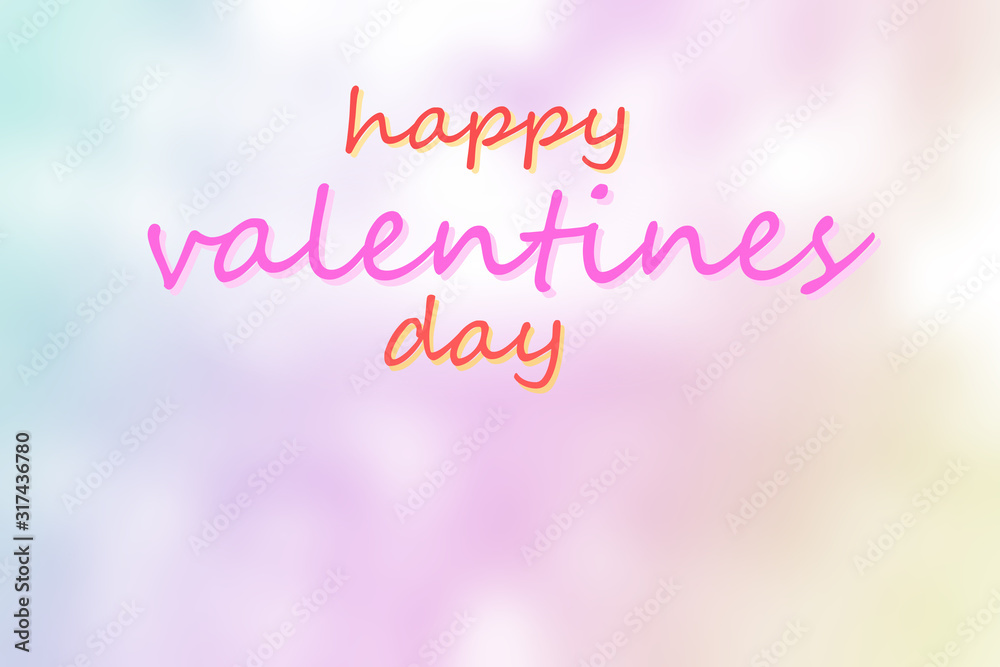 The valentine's day background has an abstract pastel pink color of love.