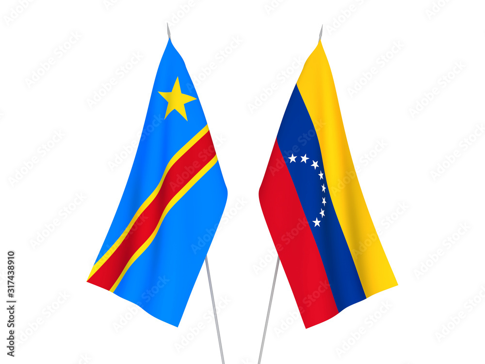 Democratic Republic of the Congo and Venezuela flags