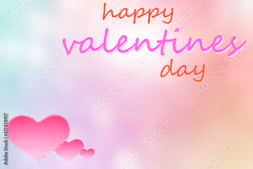 The valentine s day background has an abstract pastel pink color of love.