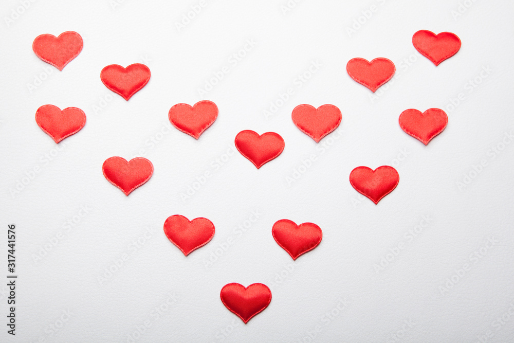 red heart natural leather background