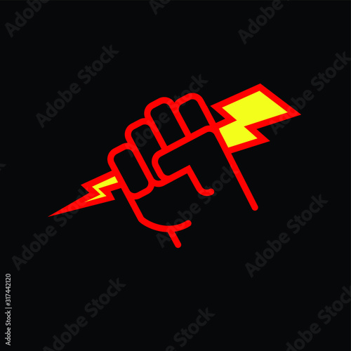 Hand with Power icon