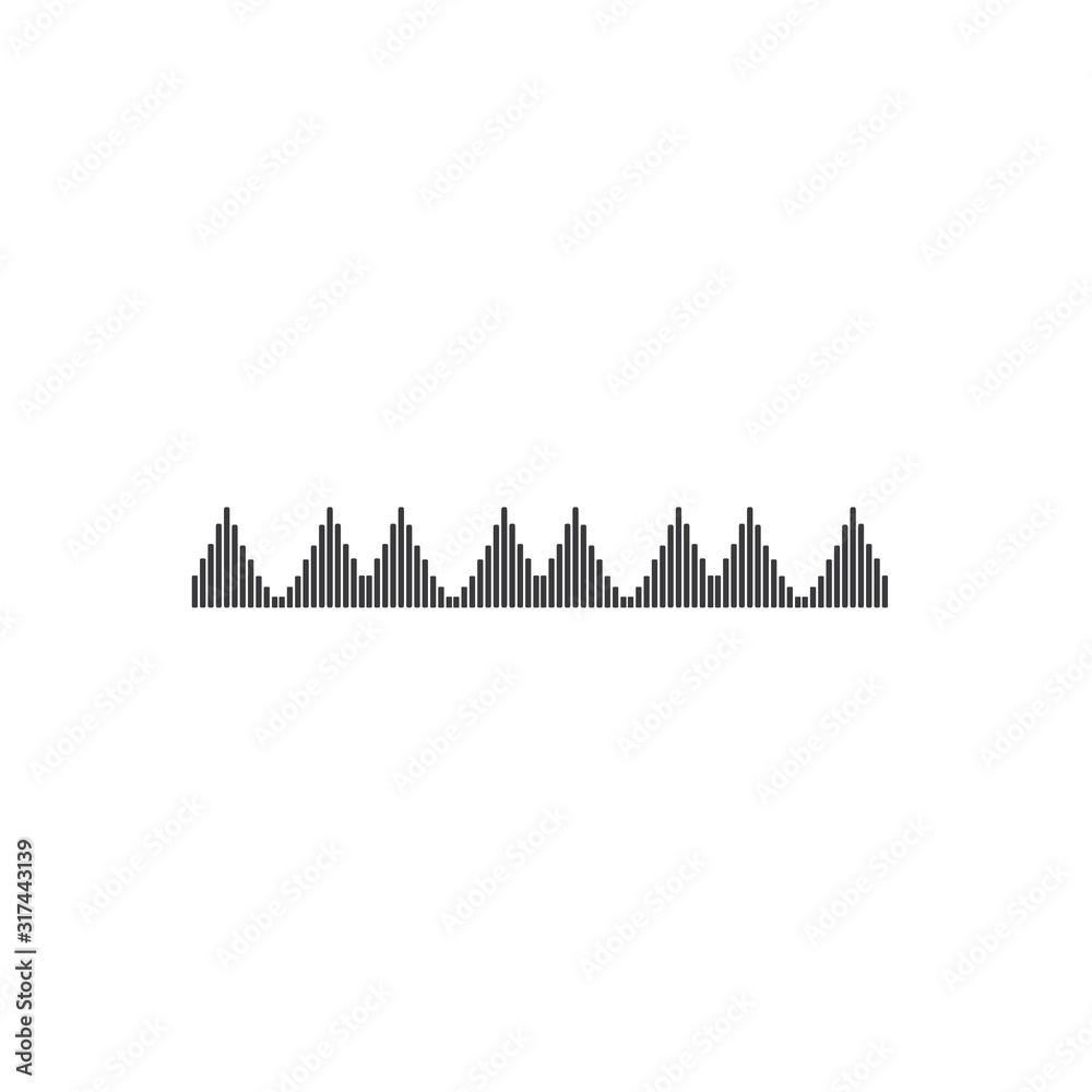 Obraz premium Sound wave logo template vector icons