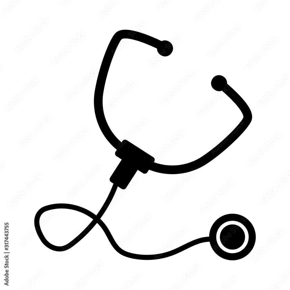 Stethoscope icon vector symbol,medical instrument Stethoscope icon vector symbol,medical instrument