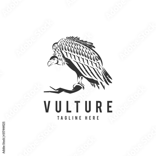 Vulture Logo Vector Icon Illustration