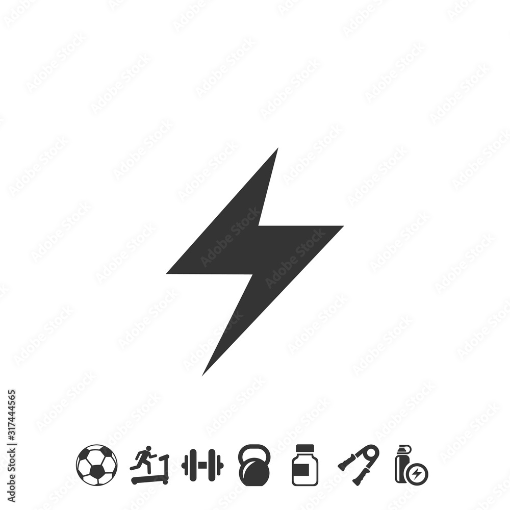 lightning icon vector illustration for webiste and graphic design lightning icon vector illustration for webiste and graphic design