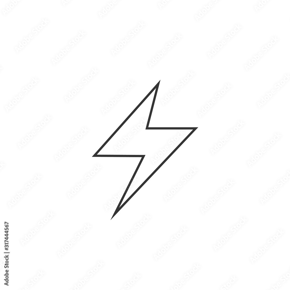 lightning icon vector illustration for webiste and graphic design lightning icon vector illustration for webiste and graphic design