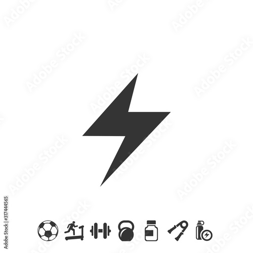 Free Download lightning icon vector illustration for webiste and graphic design - GFXLoad