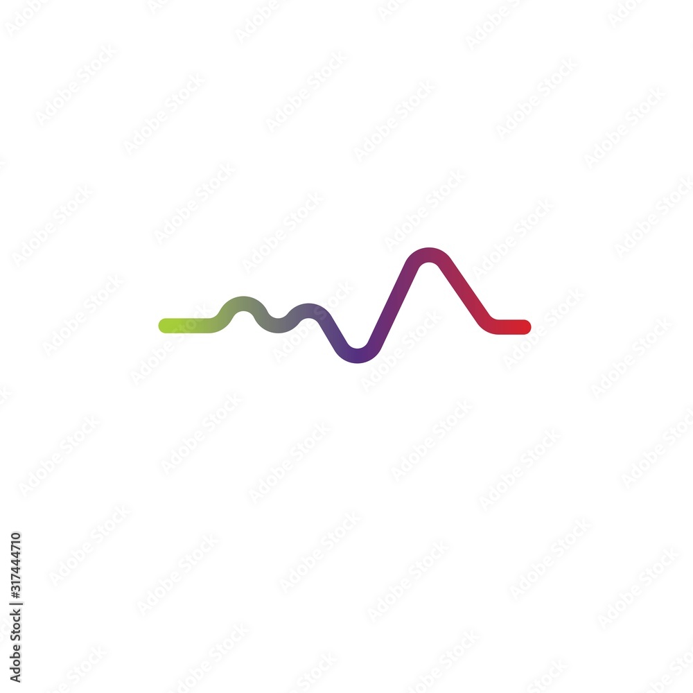 Sound wave logo template vector icons Sound wave logo template vector icons