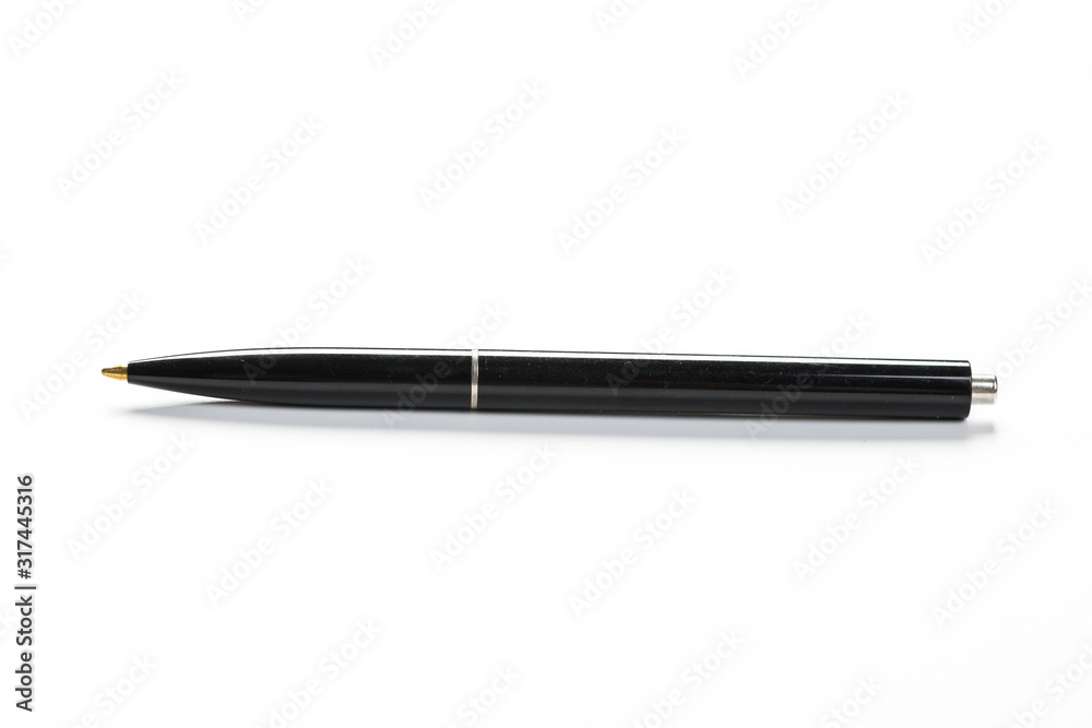 beautiful plastic ballpoint pen isolated on white background beautiful plastic ballpoint pen isolated on white background