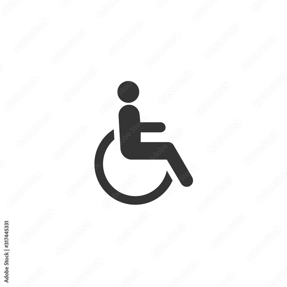 disabled wheelchair icon vector illustration for webiste and graphic design disabled wheelchair icon vector illustration for webiste and graphic design