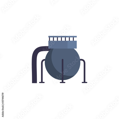 Isolated oil industry sphere vector design
