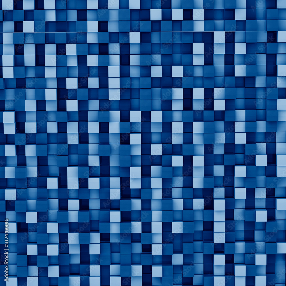 3d rendering abstract image of cubes background toned in trendy Classic Blue color of the Year 2020 3d rendering abstract image of cubes background toned in trendy Classic Blue color of the Year 2020
