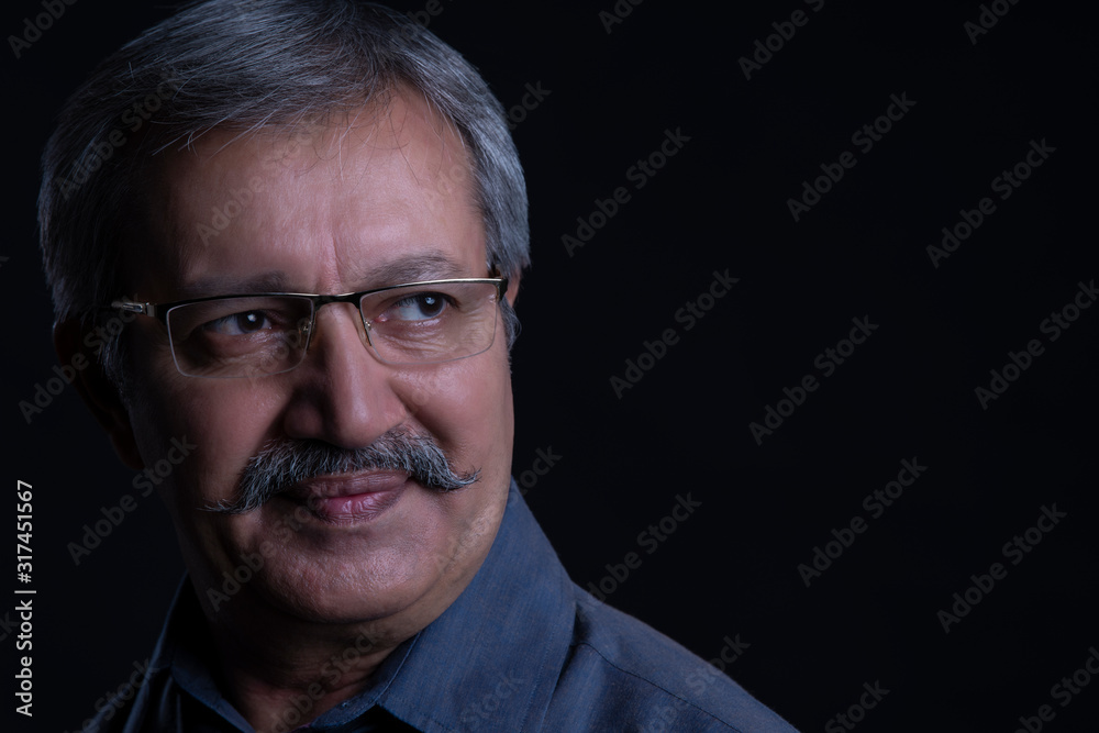 Portrait of a senior man. Portrait of a senior man.