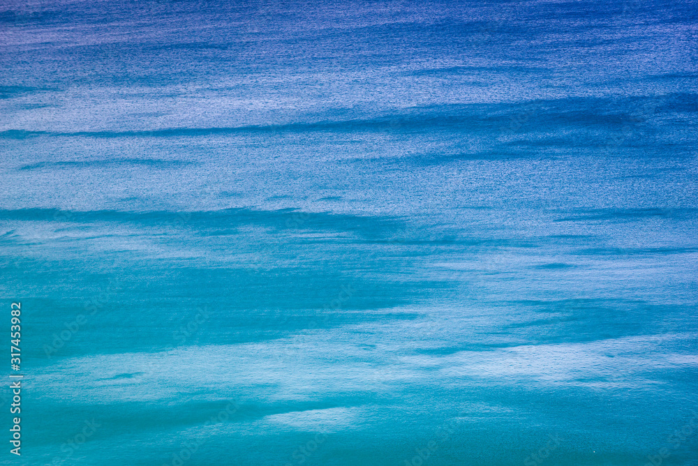 Obraz premium Surface of Tyrrhenian Sea on Sicily Island, view near Castellammare del Golfo town, Italy
