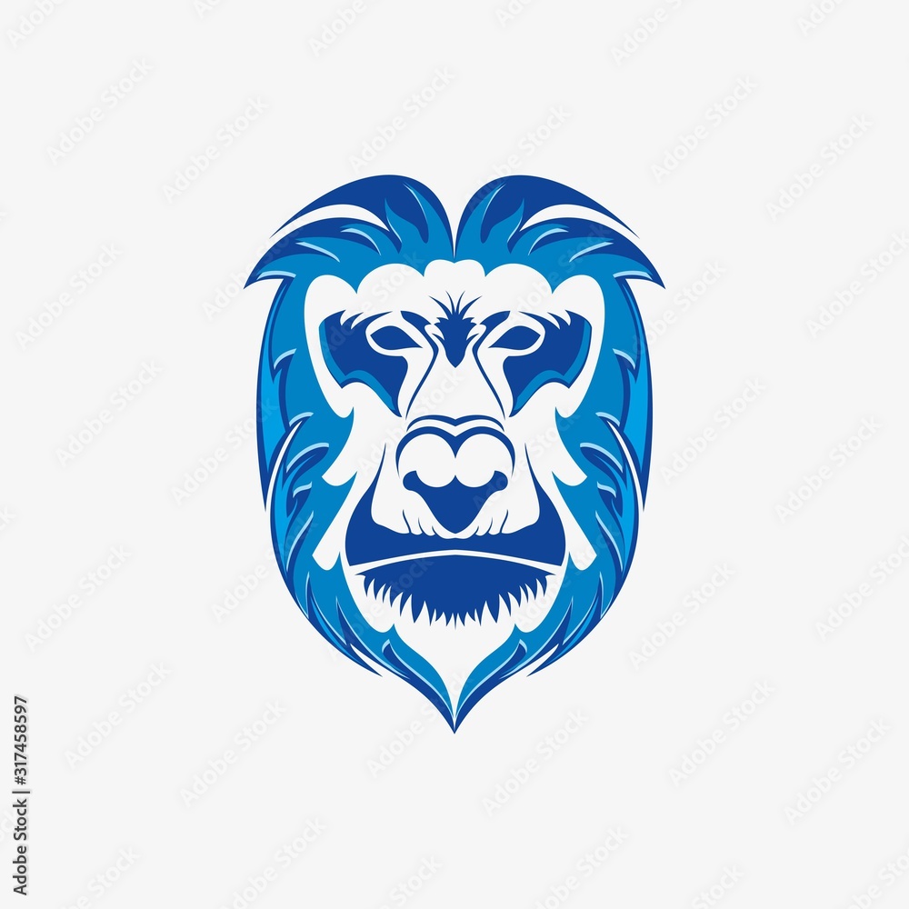 gorilla logo icon design vector element template