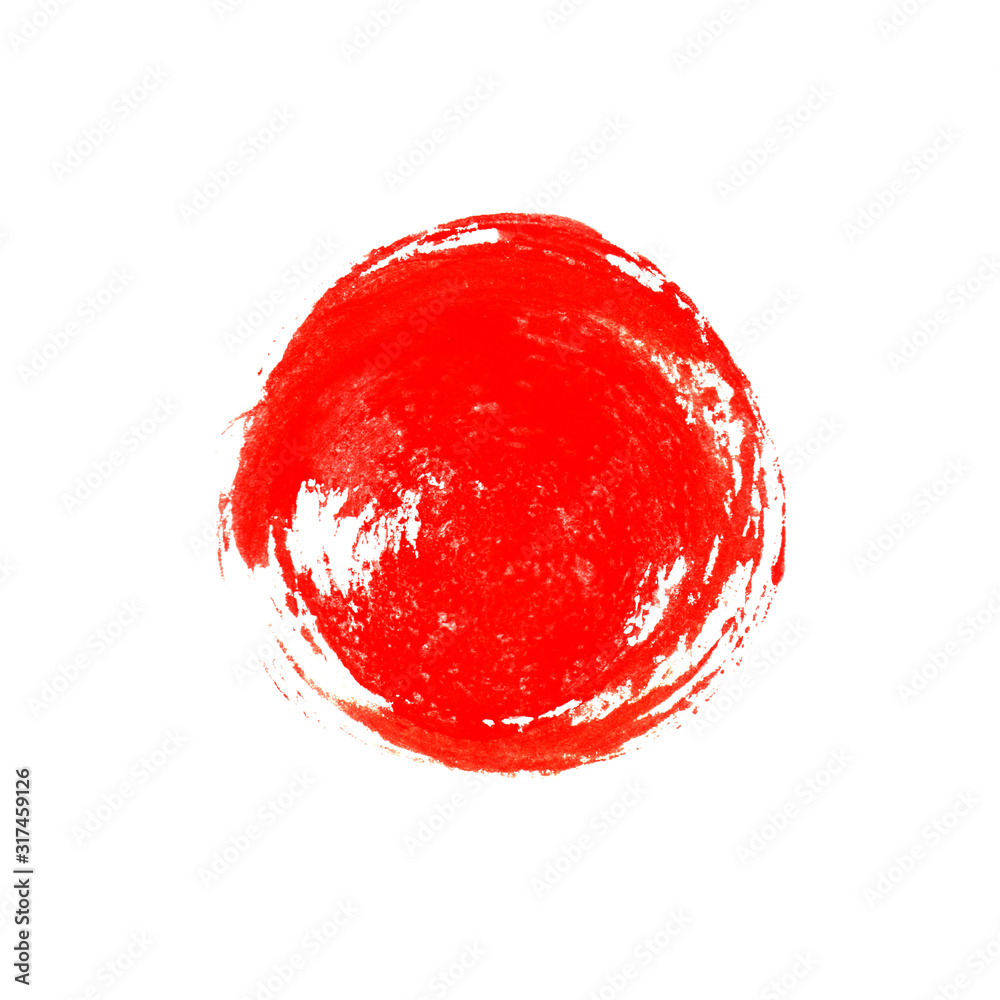 Roter Pinsel Kreis als grunge Hintergrund Roter Pinsel Kreis als grunge Hintergrund