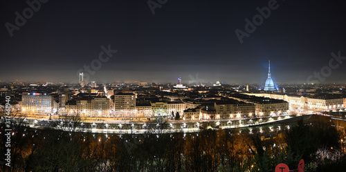 Turin, panoramic view of the Mole Antonelliana © federicocappon