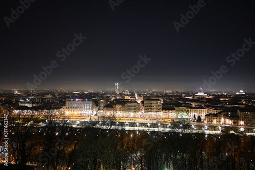 Turin, panoramic view of the Mole Antonelliana
