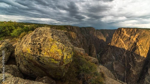 Painted Rocks at Black Canyon of Gunnison outside of Montrose Colorado