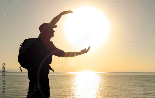 The creative and thought-provoking image of the sun, the great heat source necessary for our world