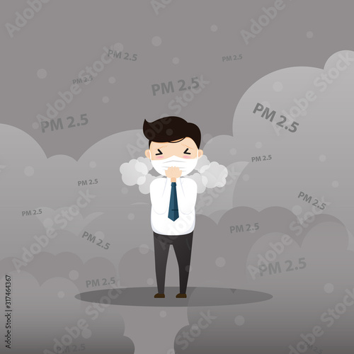 Air Pollution PM2.5 Concept.
