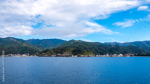 Fototapeta Naklejka Na Ścianę i Meble -  Mountain landscape at Suruga Bay 1