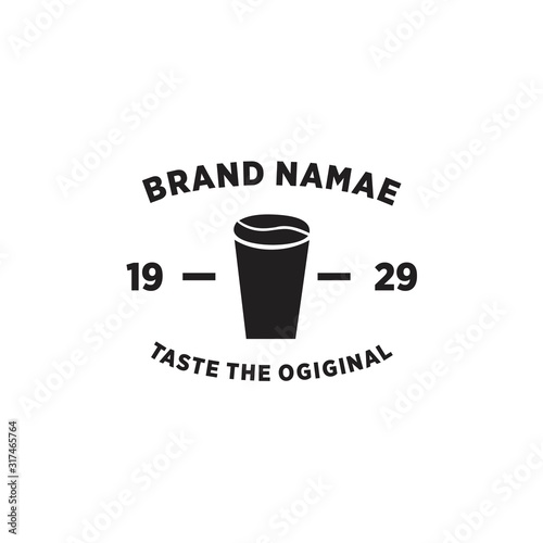 Taste The Original Coffee Logo Drink