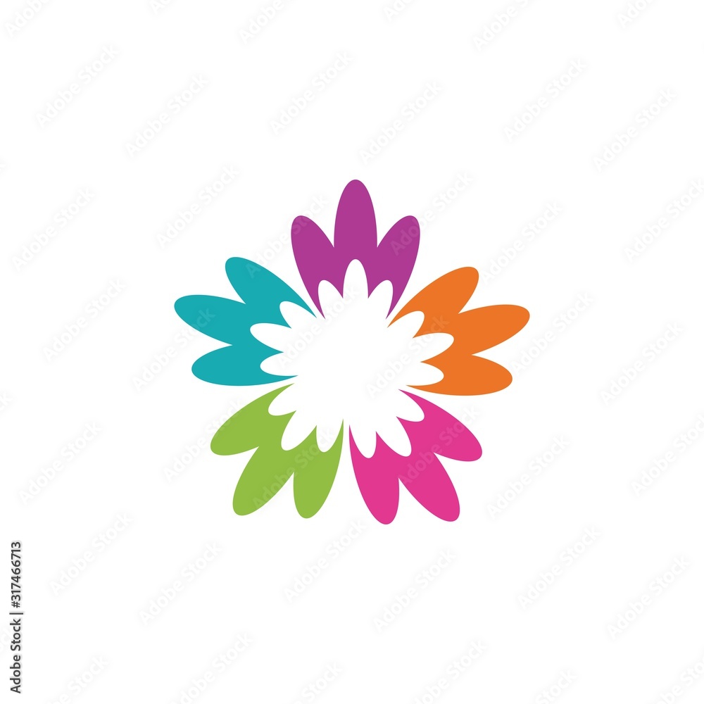 Obraz premium Plumeria flower icon vector illustration design logo template