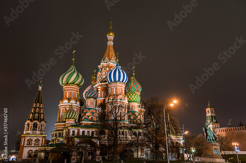 St Basils cathedral in moscow and Kremlin