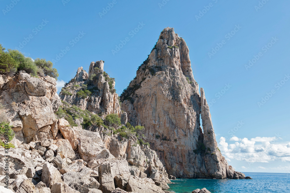  Pedra Longa, Sardinien Italien, Felsenküste