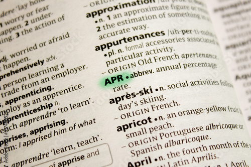 Apr word or phrase in a dictionary.