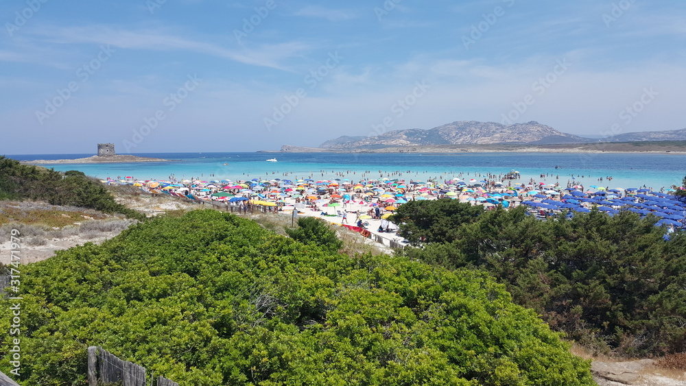 La Pelosa Beach Strand auf Sardinien