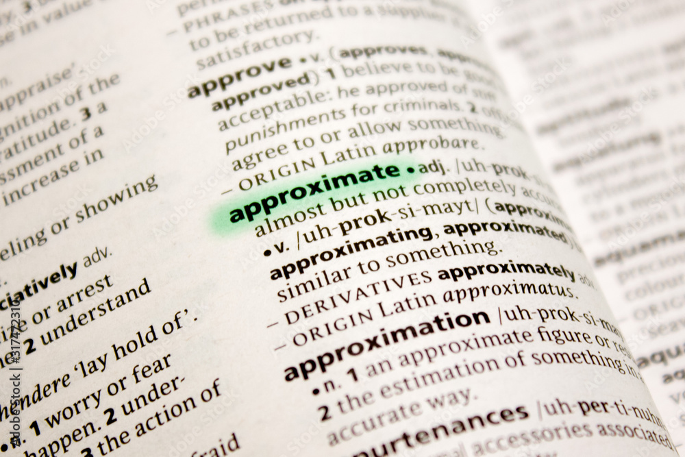 Approximate word or phrase in a dictionary. Approximate word or phrase in a dictionary.