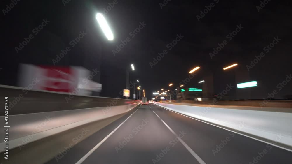 名古屋高速道路 移動映像 タイムラプス 愛知県 日本 名古屋高速道路 移動映像 タイムラプス 愛知県 日本