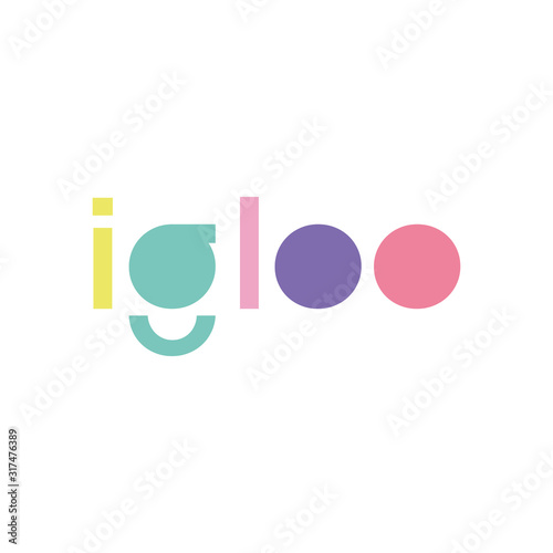 İgloo Colorful Logotype Template