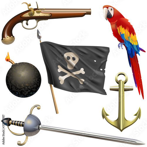 Vector Pirate Accessories Set