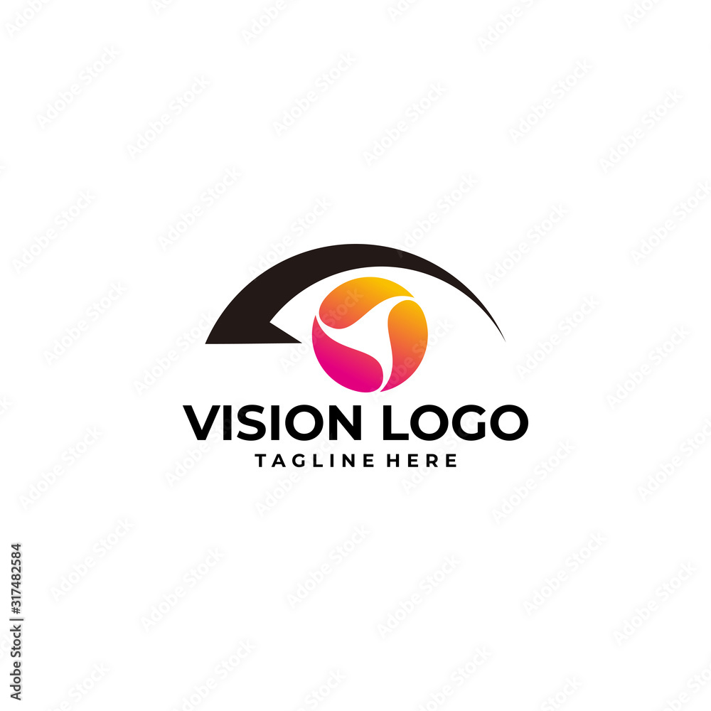 vision logo icon vector isolated vision logo icon vector isolated