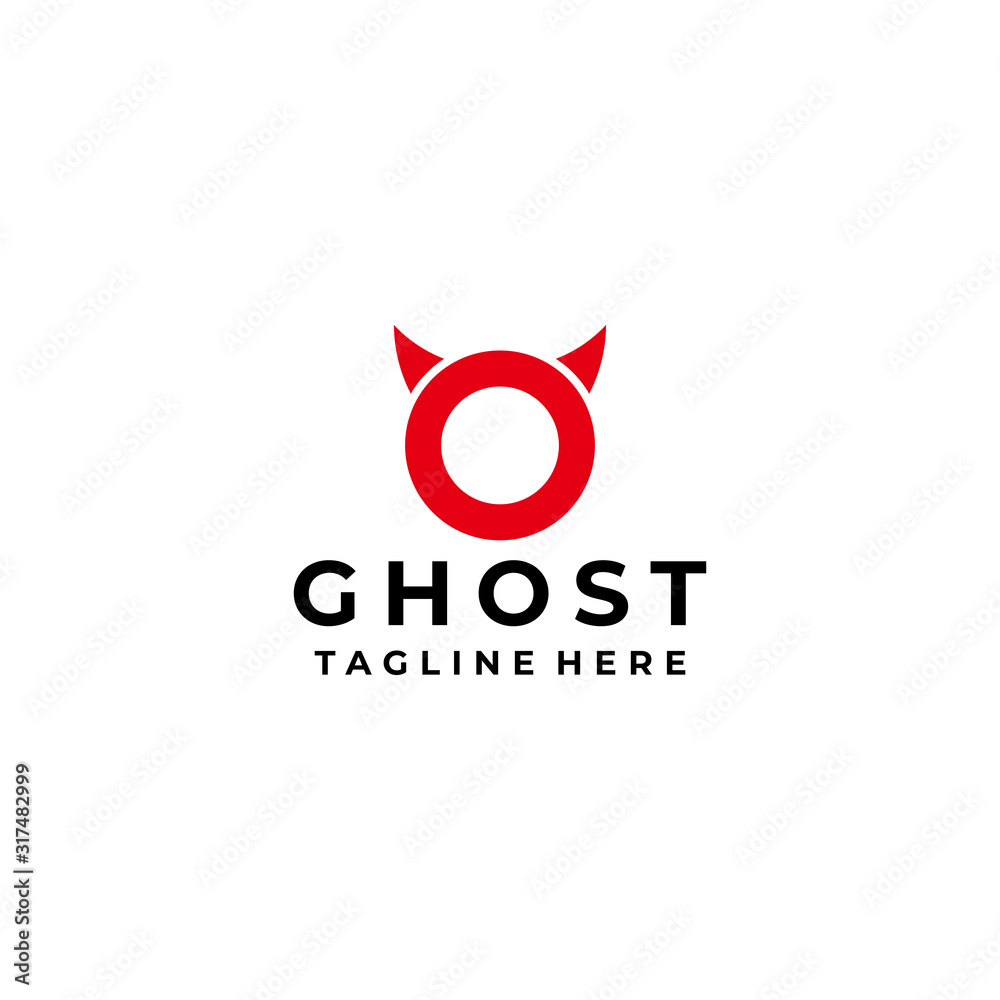 Obraz premium devil logo icon vector isolated