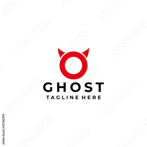 devil logo icon vector isolated