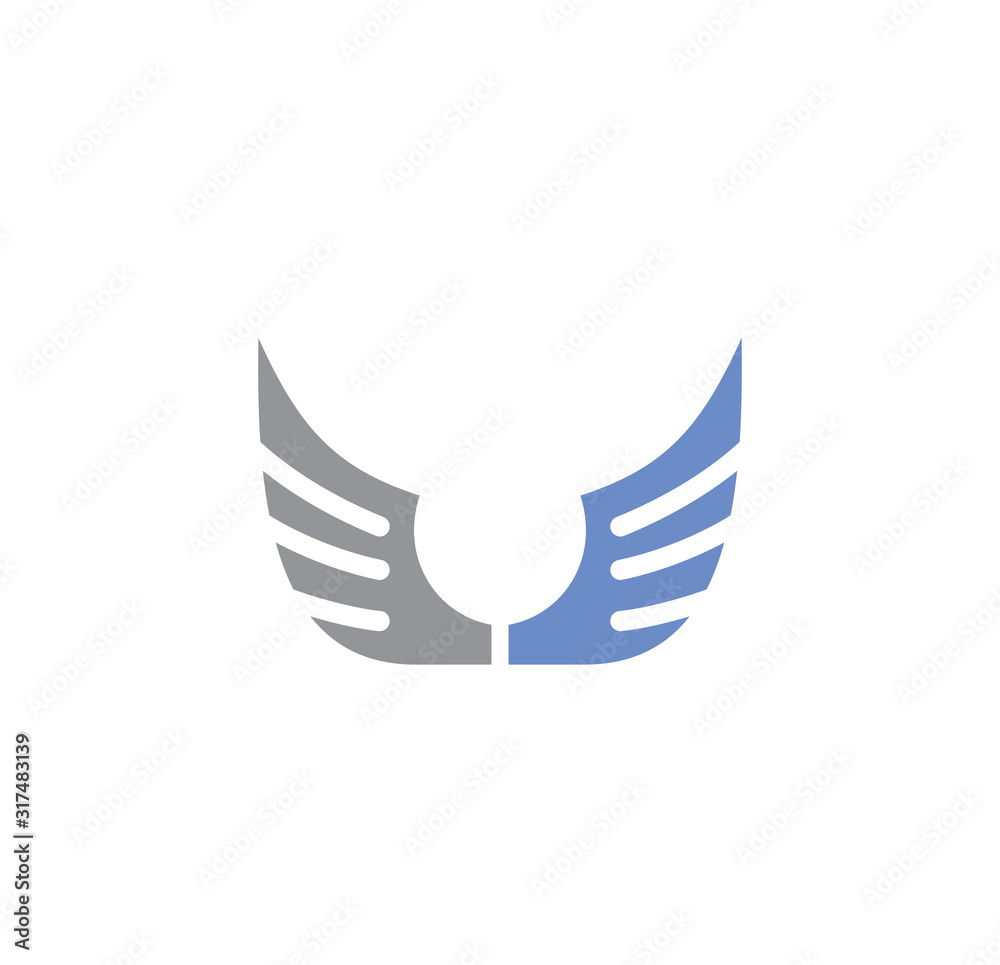 Wing related icon on background for graphic and web design. Creative illustration concept symbol for web or mobile app. Wing related icon on background for graphic and web design. Creative illustration concept symbol for web or mobile app.