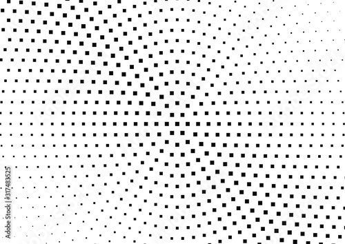 Abstract halftone dotted background. Monochrome pattern with square. Vector modern pop art texture for posters, sites, cover, business cards, postcards, grunge art, labels layout, stickers.