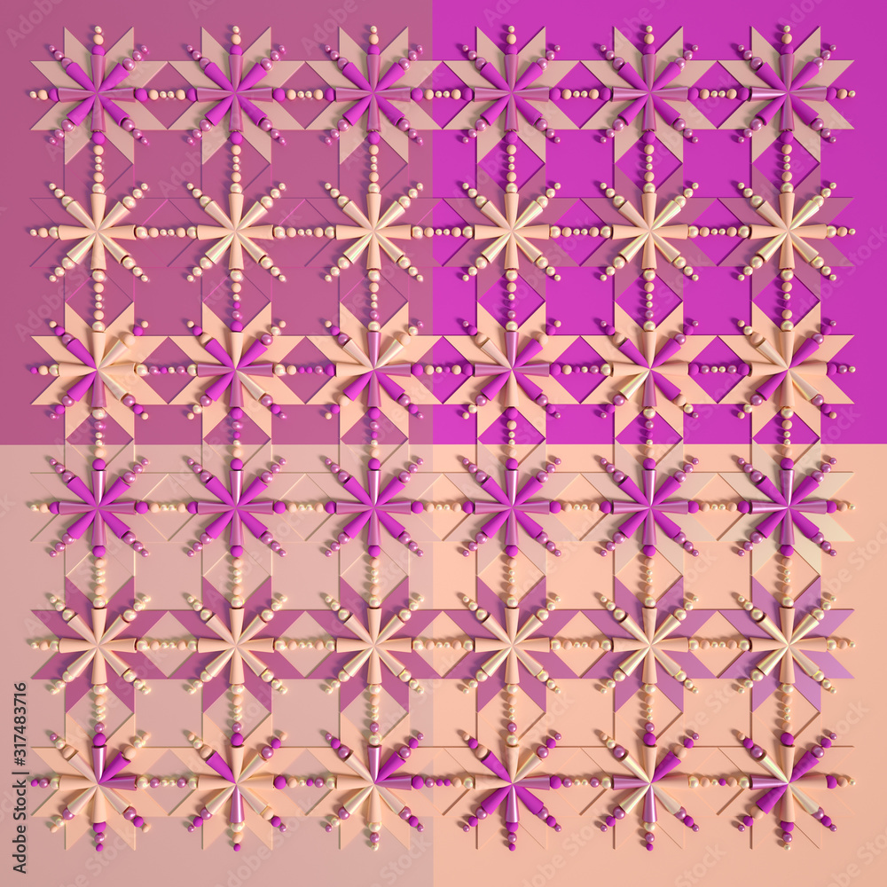 Beautiful, cheerful pattern background. 3d illustration, 3d rendering. Beautiful, cheerful pattern background. 3d illustration, 3d rendering.