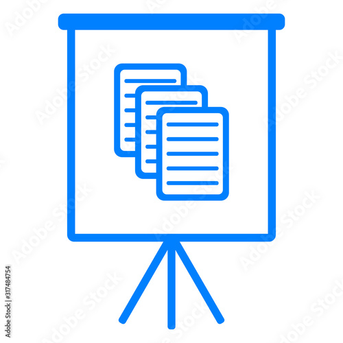 Dokument und Flipchart