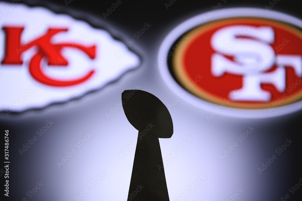 LAS VEGAS, NEVADA, USA, JANUARY 29, 2024: Super Bowl LVIII, the 58th